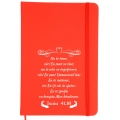 Notepad rosu A5 personalizat, Nu te teme caci Eu sunt cu tine